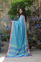 Traditional Checks Maheshwari Saree