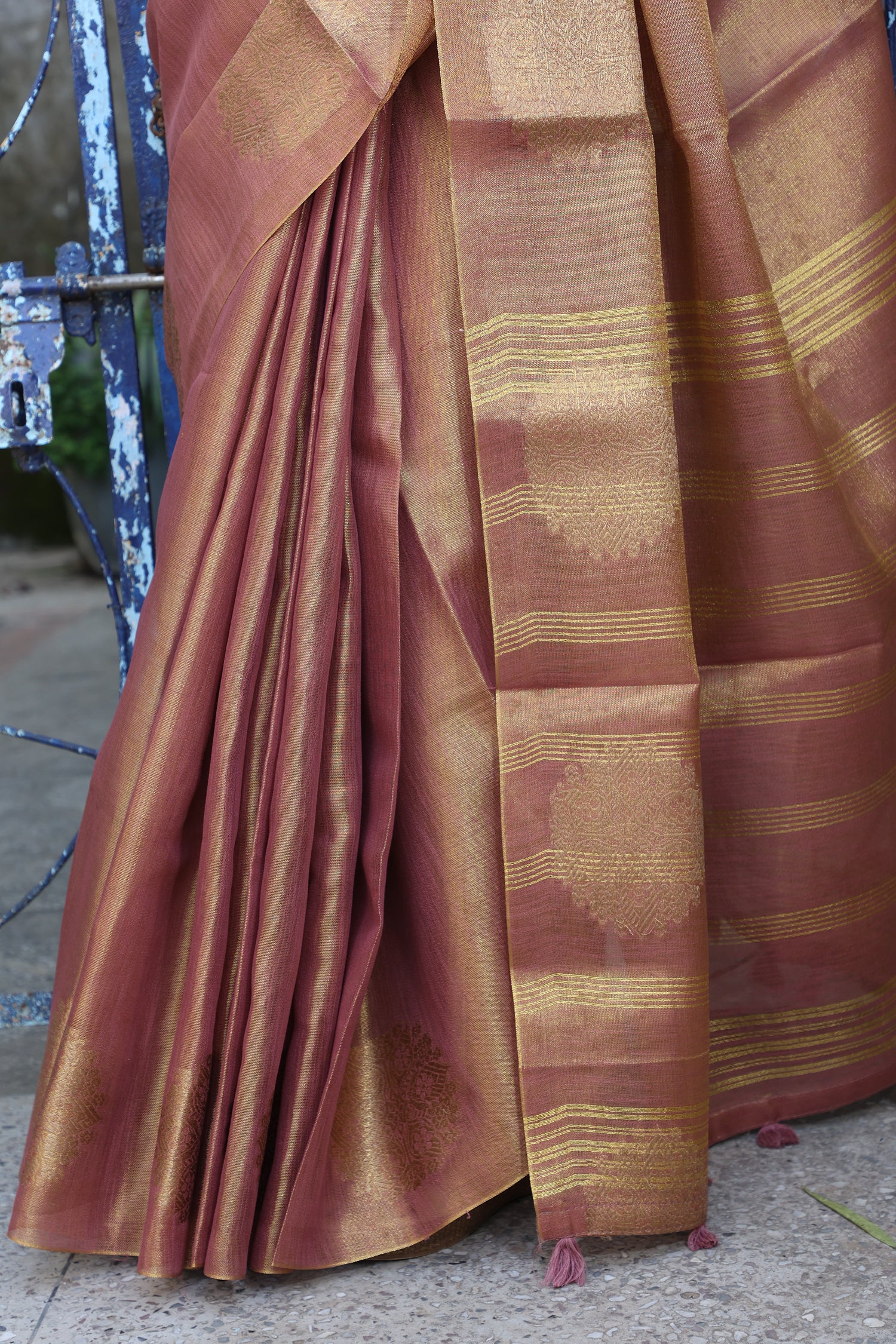 Tissue Silk Maheshwari Saree