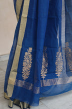 Leaf Whisper Chanderi Saree
