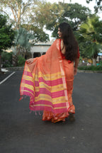 Traditional Checks Maheshwari Saree